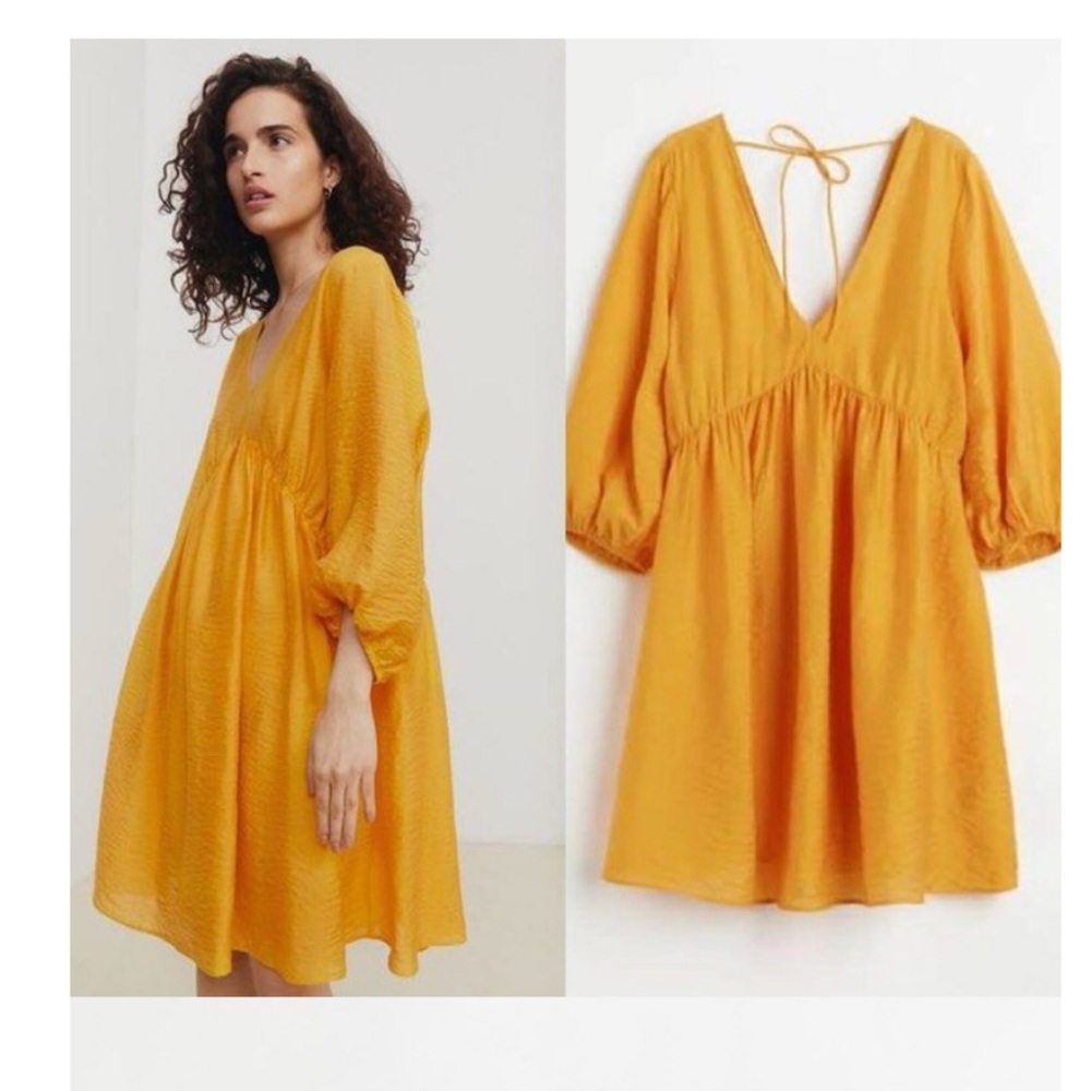 H&M Dress mango yellow NWT